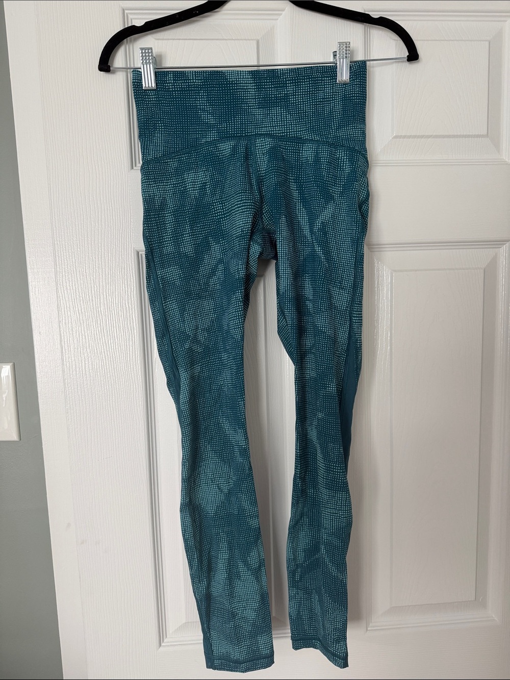 lululemon athletica Teal Patterned High-Rise Leggings